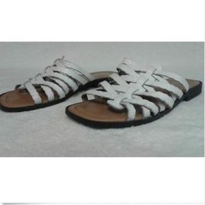 ROMANO Leather Huarache Sandals Strappy Casual